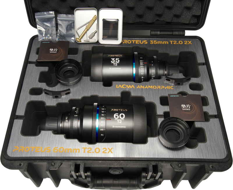 Laowa Proteus 2xAnamorphic 2-Lens Bundle Set A (35mm, 60mm) - Blue - Arri PL/Canon EF (feet) - 5