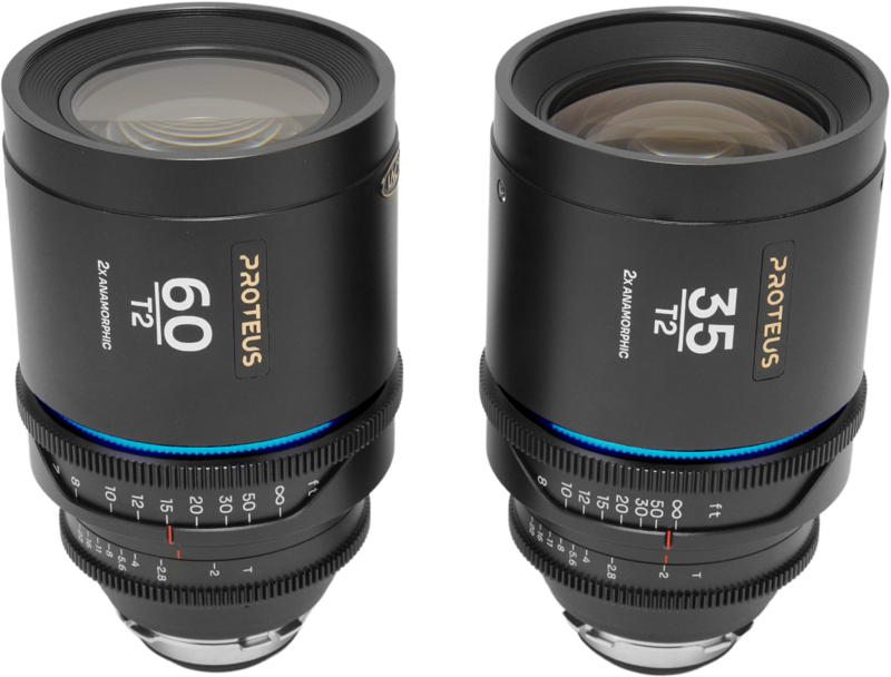 Laowa Proteus 2xAnamorphic 2-Lens Bundle Set A (35mm, 60mm) - Blue - Arri PL/Canon EF (feet) - 2