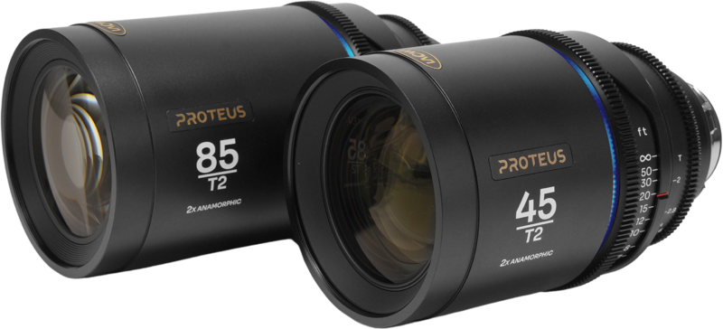 Laowa Proteus 2xAnamorphic 2-Lens Bundle Set B (45mm, 85mm) - Blue - Arri PL/Canon EF (feet) - 3