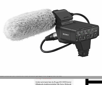 Sony Dual Channel XLR Adapter Kit with Shotgun Microphone  XLR-K3M