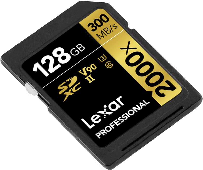 Lexar SDXC Pro 2000X UHS-II U3 R300/W260 (V90) 128GB - 3