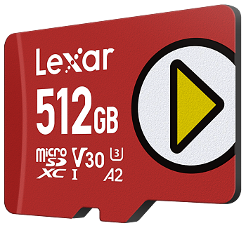 Lexar microSDXC PLAY UHS-I/A2/U3 R205/W140 (V30) 512GB