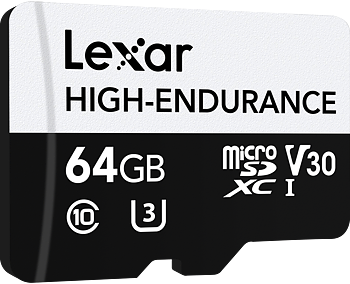 Lexar microSDXC High-Endurance UHS-I/U3/10 R100/W35 (V30) 64GB