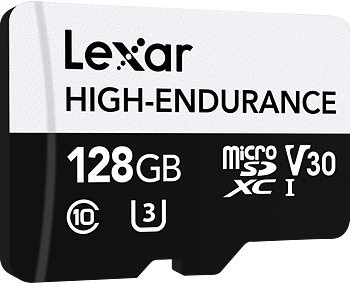 Lexar microSDXC High-Endurance UHS-I/U3/10 R100/W45 (V30) 128GB