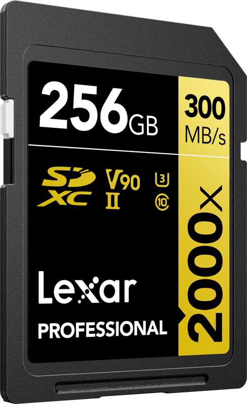 Lexar SDXC Pro 2000X UHS-II U3 R300/W260 (V90) 256GB - 3