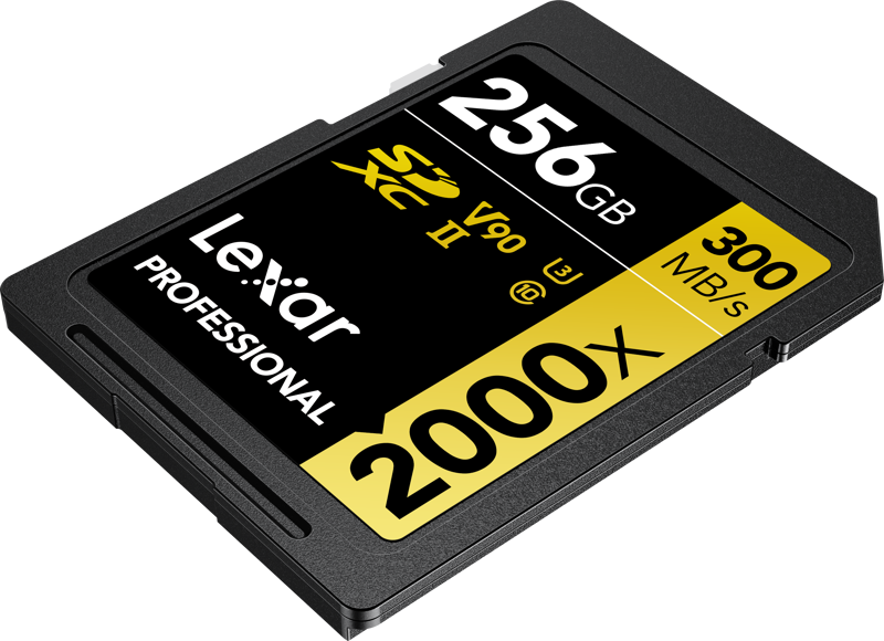 Lexar SDXC Pro 2000X UHS-II U3 R300/W260 (V90) 256GB - 4