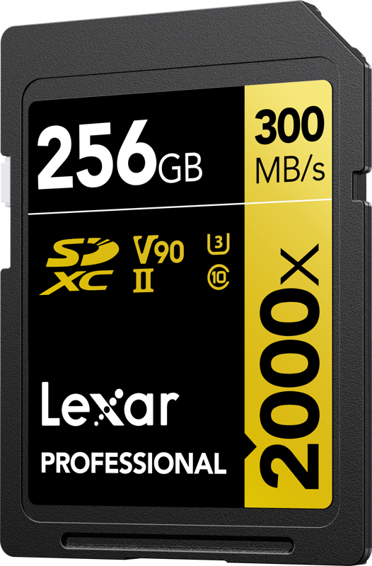 Lexar SDXC Pro 2000X UHS-II U3 R300/W260 (V90) 256GB - 2