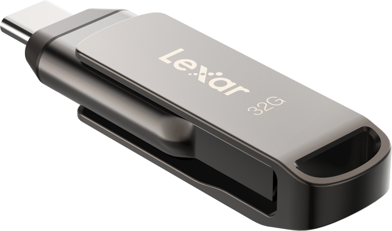 Lexar JumpDrive Dual Drive D400 Type-C/Type-C & Type-A, up to 100MB/s read (USB 3.1) 32GB - 6
