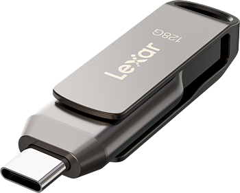 Lexar JumpDrive Dual Drive D400 Type-C/Type-C & Type-A, up to 130MB/s read (USB 3.1) 128GB