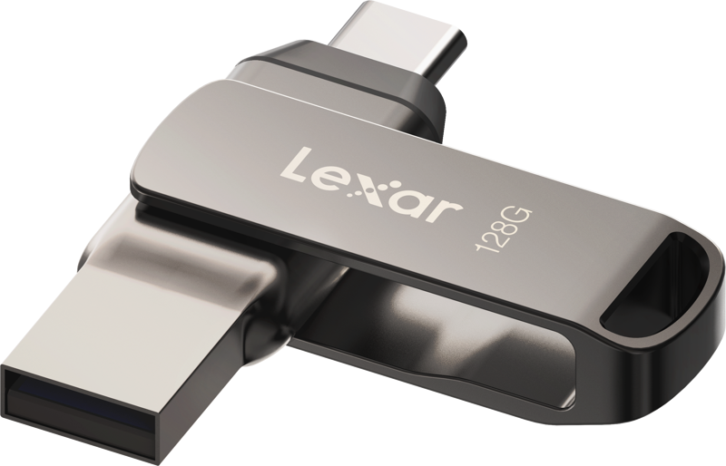 Lexar JumpDrive Dual Drive D400 Type-C/Type-C & Type-A, up to 130MB/s read (USB 3.1) 128GB - 9