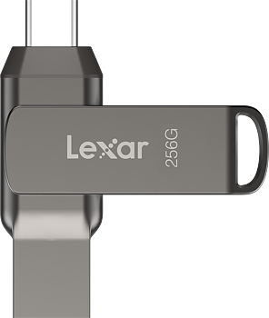 Lexar JumpDrive Dual Drive D400 Type-C/Type-C & Type-A, up to 130MB/s read (USB 3.1) 256GB