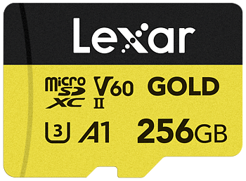 Lexar microSDXC GOLD UHS-II/C10/A1/U3 R280/W180 (V60) 256GB