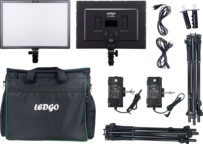 LedGo LED-LG-E268C 2 Videolight Kit - 2