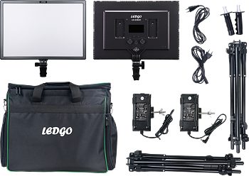 LedGo LED-LG-E268C 2 Videolight Kit