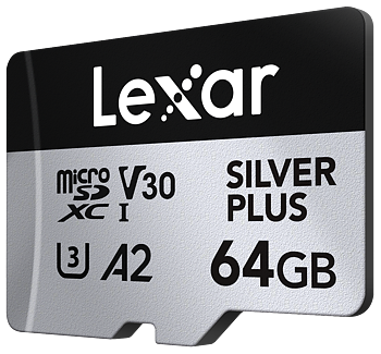 Lexar microSDXC Silver Plus 1066x UHS-I/U3/A2/4K R205/W100 (V30) 64GB