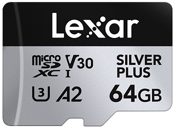 Lexar microSDXC Silver Plus 1066x UHS-I/U3/A2/4K R205/W100 (V30) 64GB