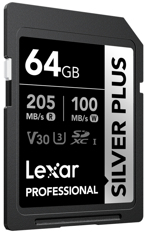 Lexar SDXC Professional SILVER Plus 1066x UHS-I/U3/A2/4K R205/W100 (V30) 64GB - 3