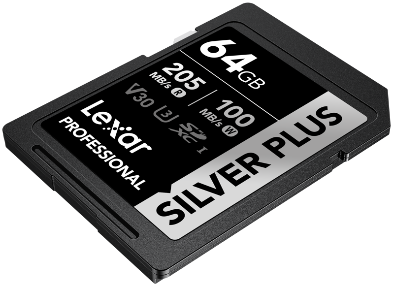 Lexar SDXC Professional SILVER Plus 1066x UHS-I/U3/A2/4K R205/W100 (V30) 64GB - 4