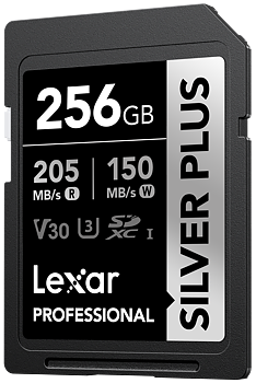 Lexar SDXC Professional SILVER Plus 1066x UHS-I/U3/A2/4K R205/W150 (V30) 256GB