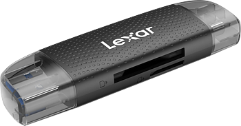 Lexar Cardreader Dual Slot USB-A/C (LRW310X) Supports microSD and SD cards (USB 3.1)