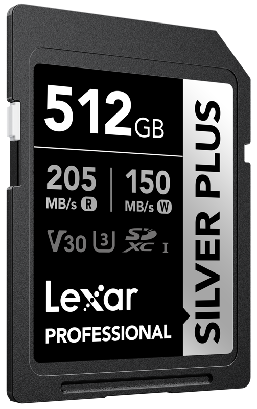 Lexar SDXC Professional SILVER Plus 1066x UHS-I/U3/A2/4K R205/W150 (V30) 512GB - 3