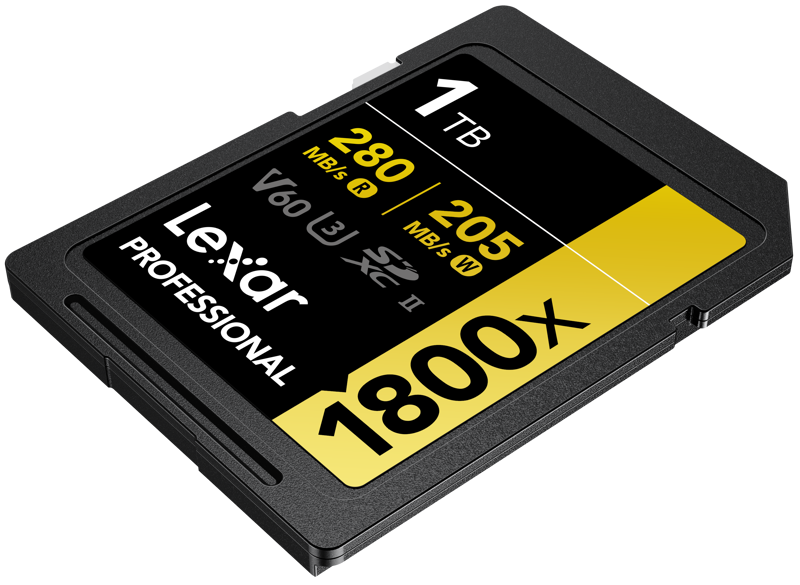 Lexar SDXC Pro 1800x U3 UHS-II R280/W210 (V60) 1TB – för filmskapare - 4