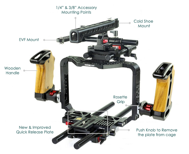Black Magic Cinema Cage Pro Rig - 2