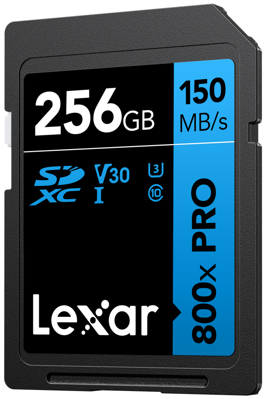 Lexar SDXC 800x Pro UHS-I cards, C10 (V30) U3, R150/W45, 256GB – för filmskapare - 2