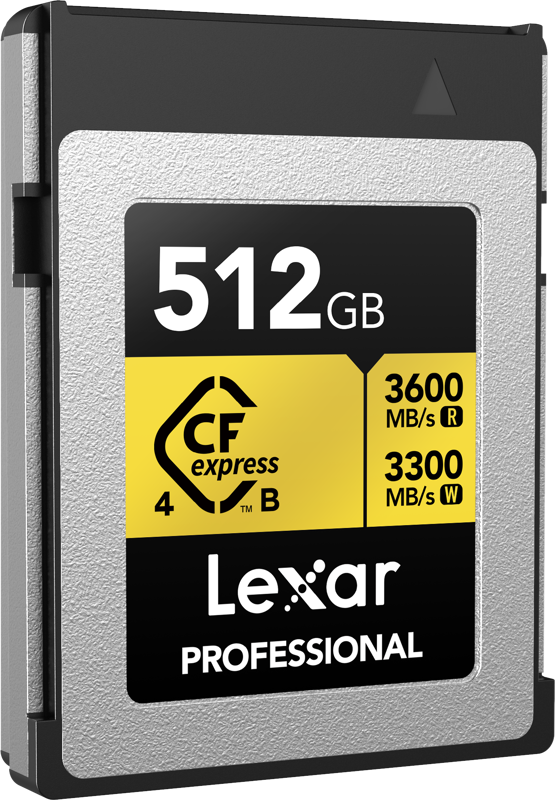 Lexar CFexpress 4.0 Pro Gold R3600/W3300 512GB – för filmskapare - 3
