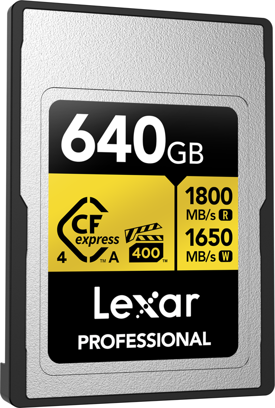 Lexar CFexpress 4.0 Pro Gold, VPG400, R1800/W1650 (Type A) 640GB - 3
