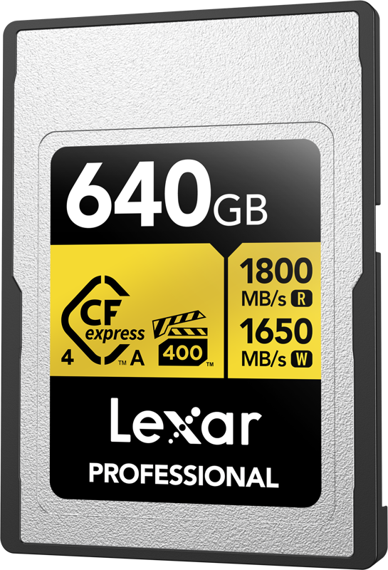 Lexar CFexpress 4.0 Pro Gold, VPG400, R1800/W1650 (Type A) 640GB - 2