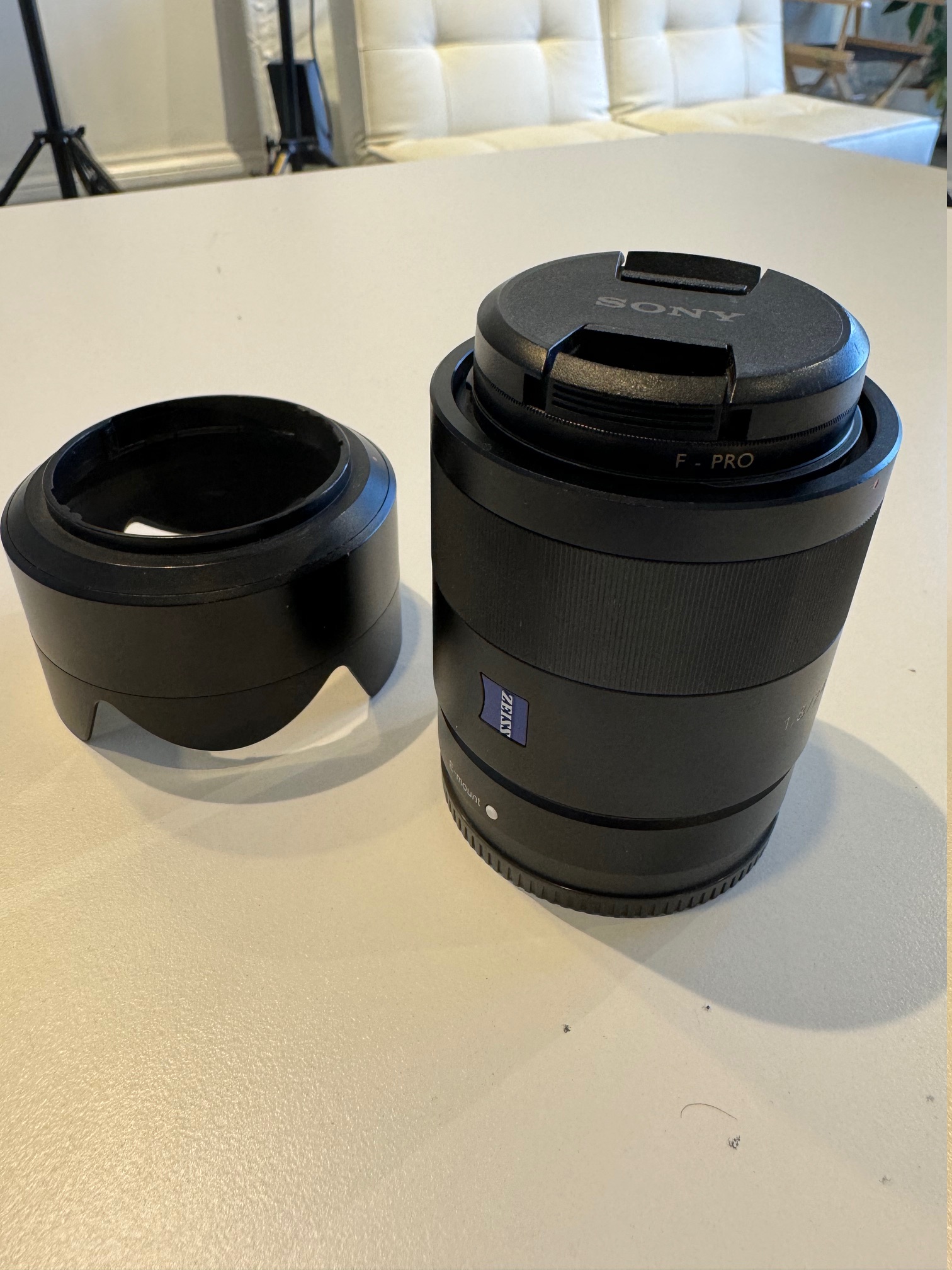 SONY Sonnar T* E 24mm F1.8 ZA With UV- Filter E-mount Lens- Used