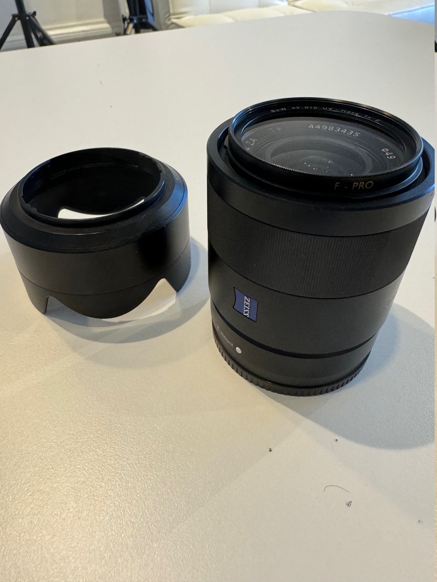 SONY Sonnar T* E 24mm F1.8 ZA With UV- Filter E-mount Lens- Used Unit - 6