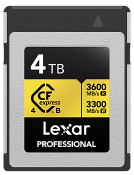 Lexar CFexpress 4.0 Pro Gold R3600/W3300 4TB