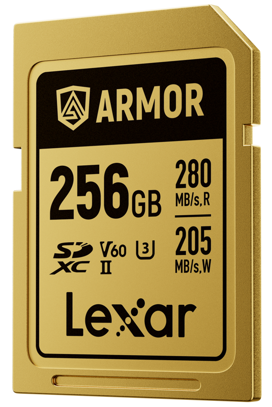 Lexar SDXC ARMOR Gold UHS-II U3, Stainless Steel, IP68 R280/W210 (V60) 256GB - 2