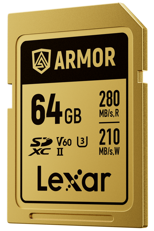 Lexar SDXC ARMOR Gold UHS-II U3, Stainless Steel, IP68 R280/W210 (V60) 64GB - 2