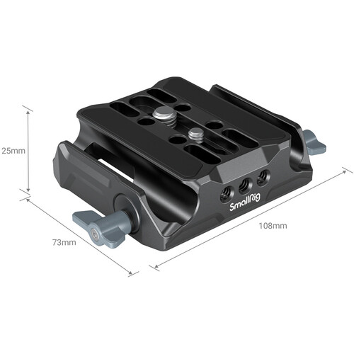SmallRig Universal Camera Baseplate with 15mm LWS Rod Clamp 3357 - 2