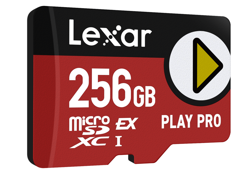 Lexar microSDXC Express PLAY Pro Express 7.1, R900/W600 C10 U3 UHS-I (V30) 256GB - 3