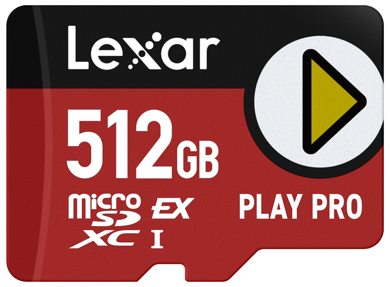 Lexar microSDXC Express PLAY Pro Express 7.1, R900/W600 C10 U3 UHS-I (V30) 512GB