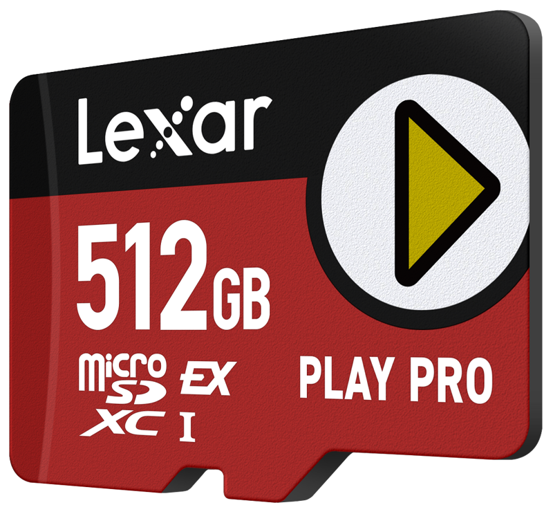 Lexar microSDXC Express PLAY Pro Express 7.1, R900/W600 C10 U3 UHS-I (V30) 512GB - 2