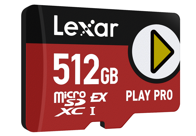 Lexar microSDXC Express PLAY Pro Express 7.1, R900/W600 C10 U3 UHS-I (V30) 512GB - 3