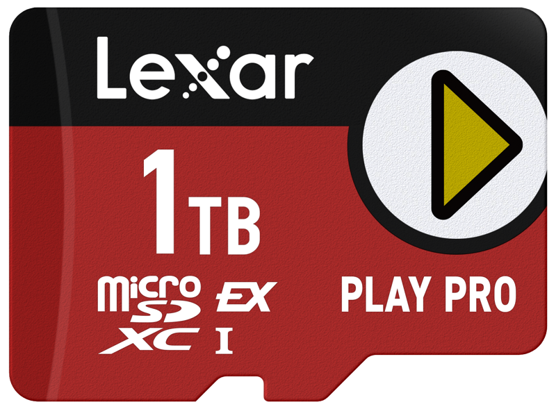Lexar microSDXC Express PLAY Pro Express 7.1, R900/W600 C10 U3 UHS-I (V30) 1TB – för filmskapare
