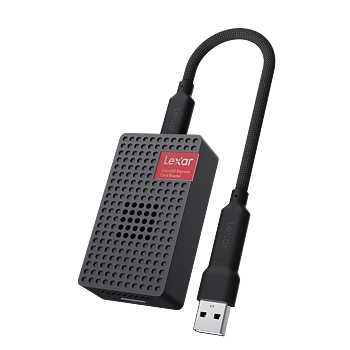 Lexar Cardreader microSDXC Express, compatib w./microSD UHS-I, R900MB/s w./built-in fan (USB3