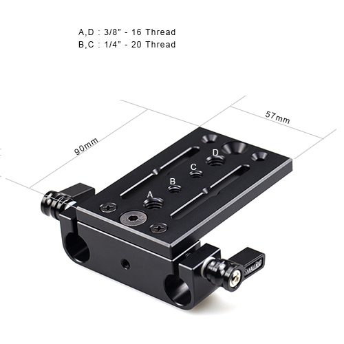 Tripod mounting plate /15mm railblock - 2