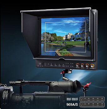 9" Camera monitor Pro kit 969A/O/P/S 3g-Sdi +case 4:3