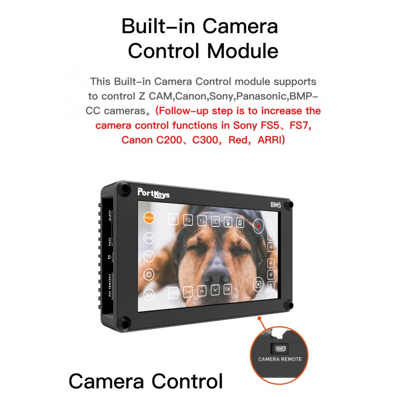 Portkeys BM5 III Touchscreen 5.5" Camera  Monitor HDMI SDI 2200 Nits - 8