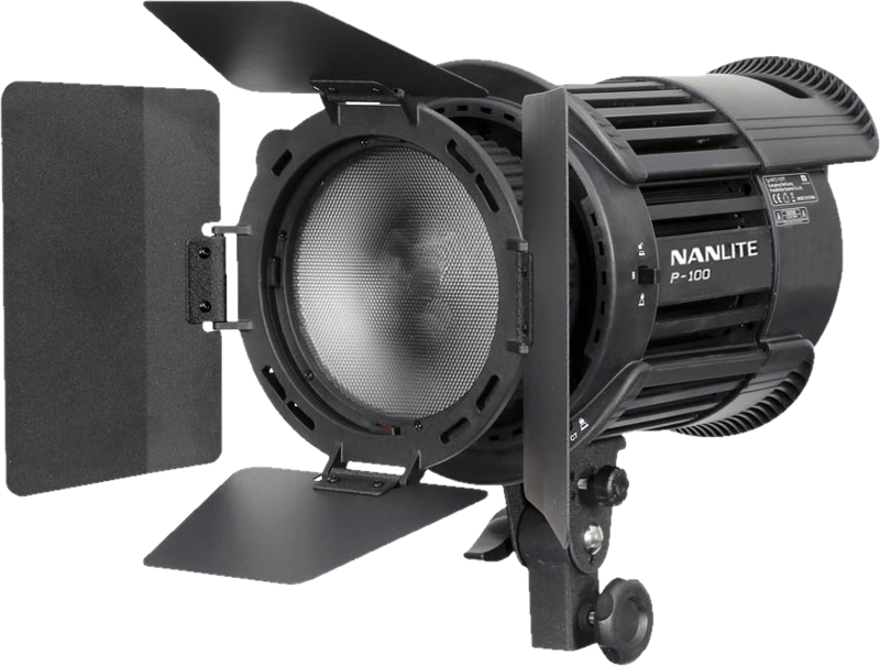 Nanlite CN-18X fresnel lens +barndoors for P100 and P200 - 3