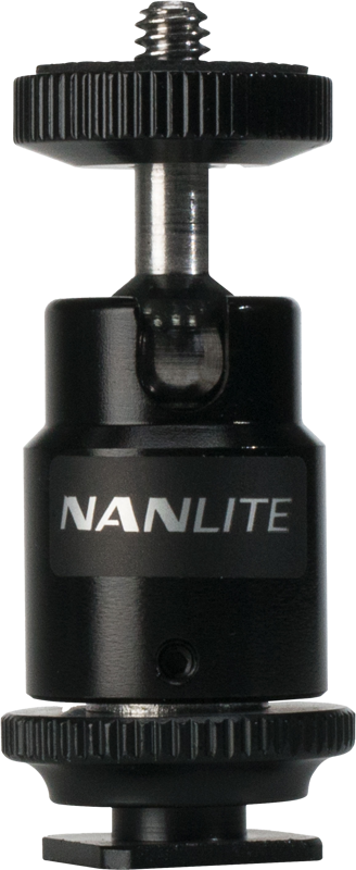 Nanlite MINI BALL HEAD WITH 1/4'' AND HOTSHOE