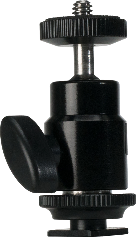 Nanlite MINI BALL HEAD WITH 1/4'' AND HOTSHOE - 3
