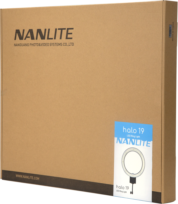 Nanlite Halo19 LED Ring Light with carrying case - 2